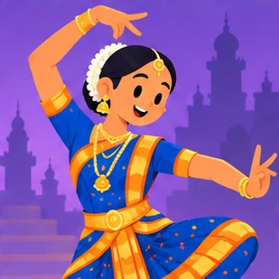Illustration of a dancer at work