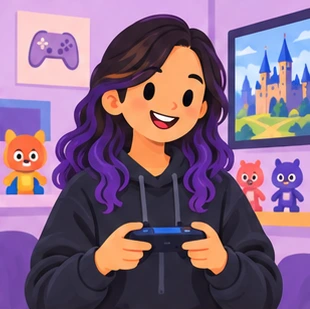 Illustration of a game designer at work